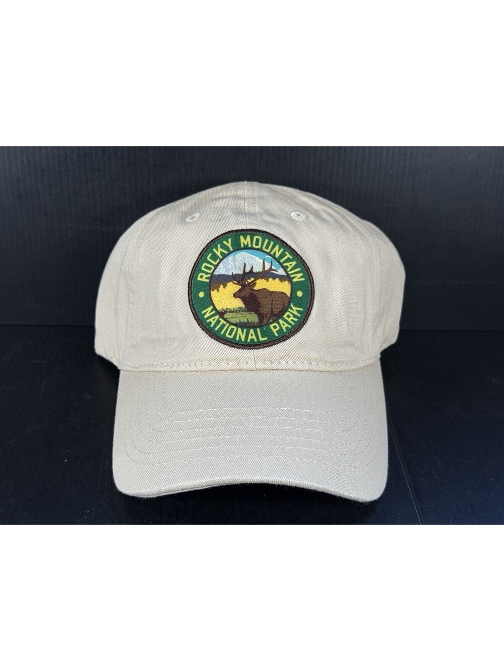 New Rocky Mountain National Park  Adjustable Baseball Cap Tan Outdoor Hiking Hat